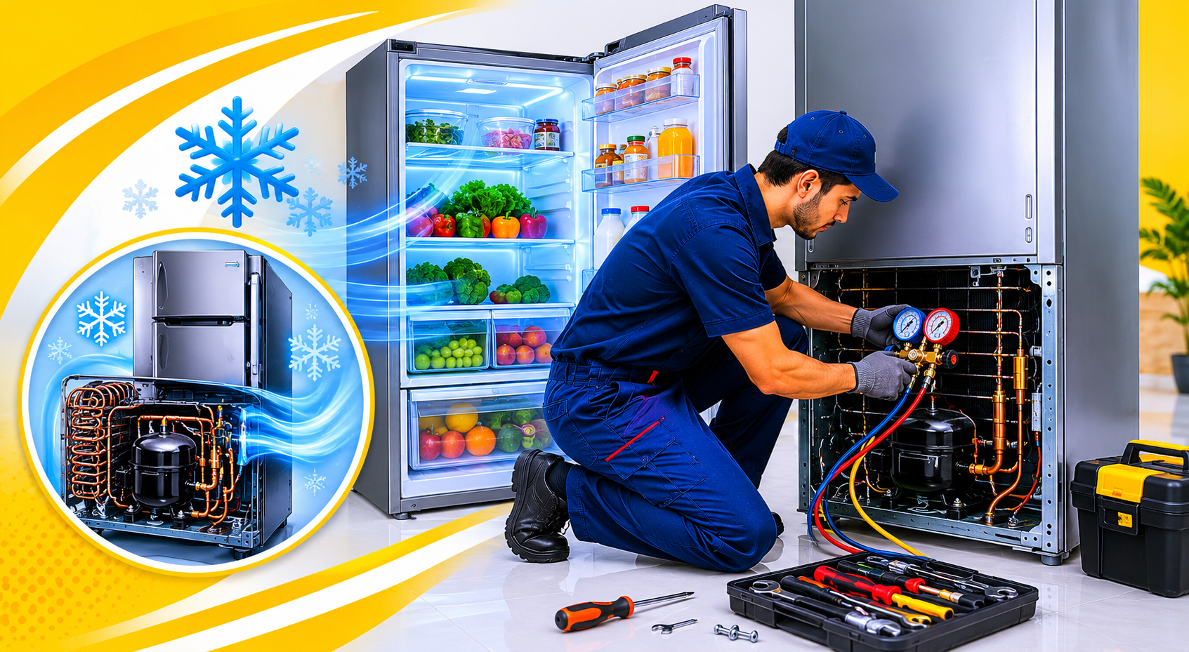 Refrigerator cooling repair